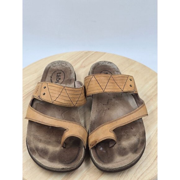 Taos Womens Zone Flat Slip ON Thong Sandal Adjustable Sz 10 - Picture 5 of 8